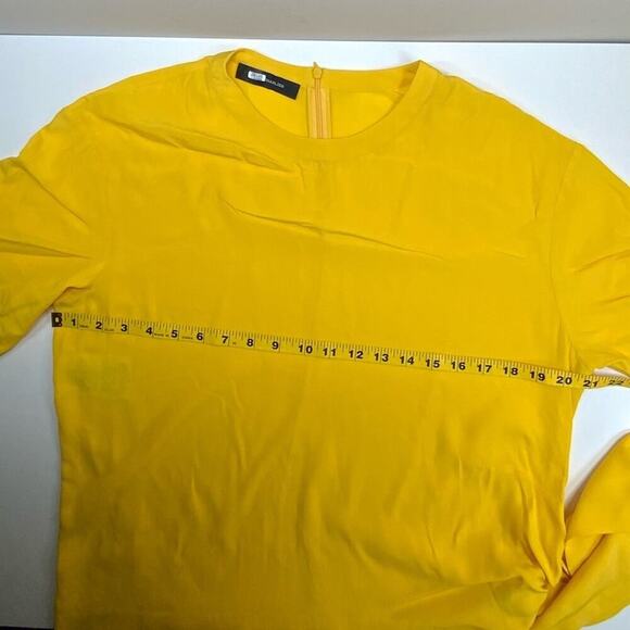 EUC | Cedric Charlier | Waist Tie Blouse | Yellow | Size 12 - Picture 8 of 16